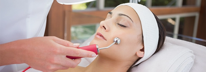 Woman Reciving Facial Treatment